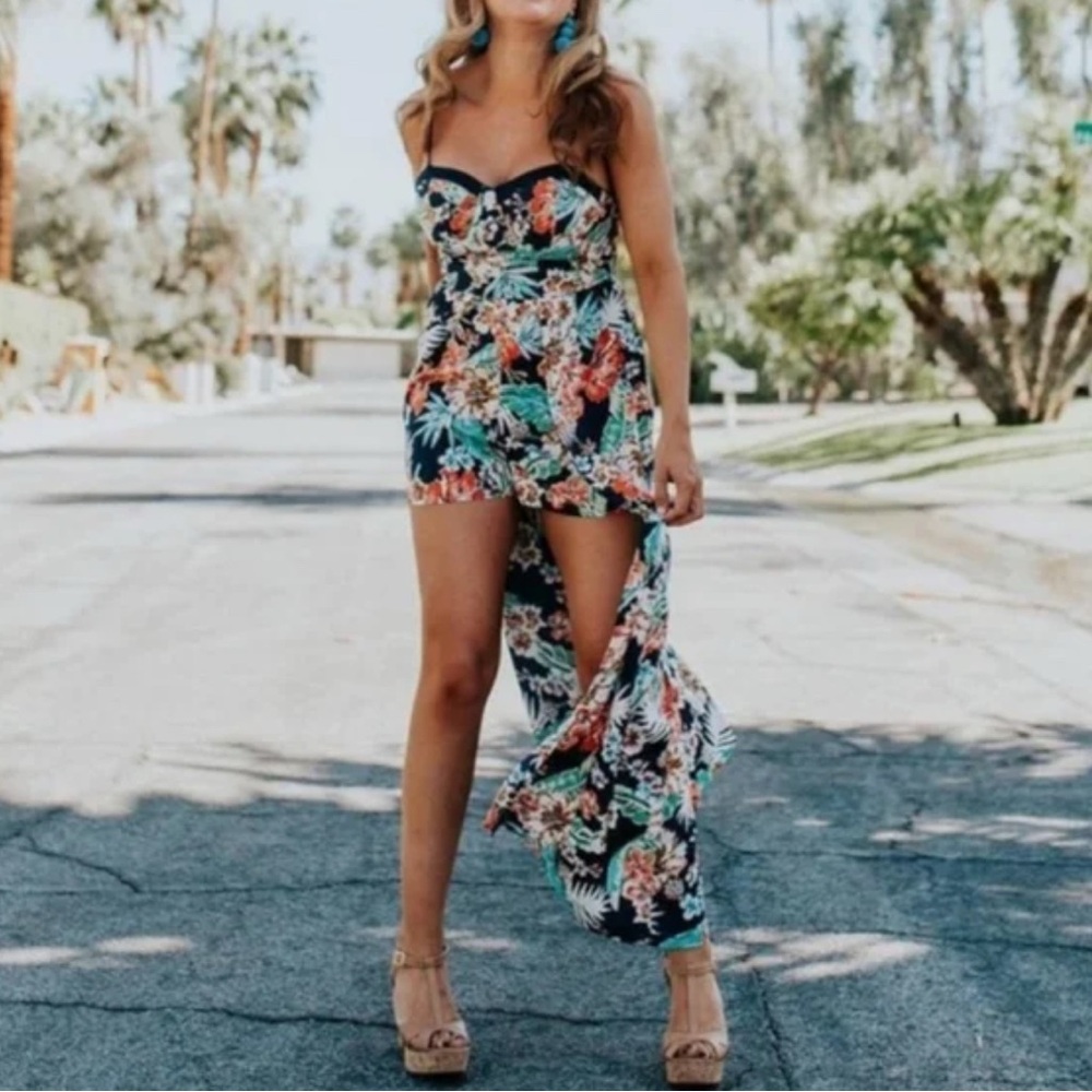 Band Of Gypsies | Tropical Romper Dress